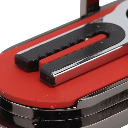 Mobile Phone Holder Stand Cigarette Lighter Rechargeable with Charging Cable Phone Ring Holder Red V1294-YM0521-3117220285312