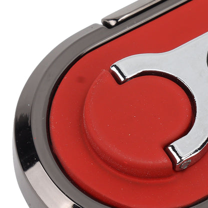 Mobile Phone Holder Stand Cigarette Lighter Rechargeable with Charging Cable Phone Ring Holder Red V1294-YM0521-3117220285312