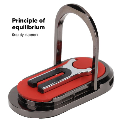 Mobile Phone Holder Stand Cigarette Lighter Rechargeable with Charging Cable Phone Ring Holder Red V1294-YM0521-3117220285312
