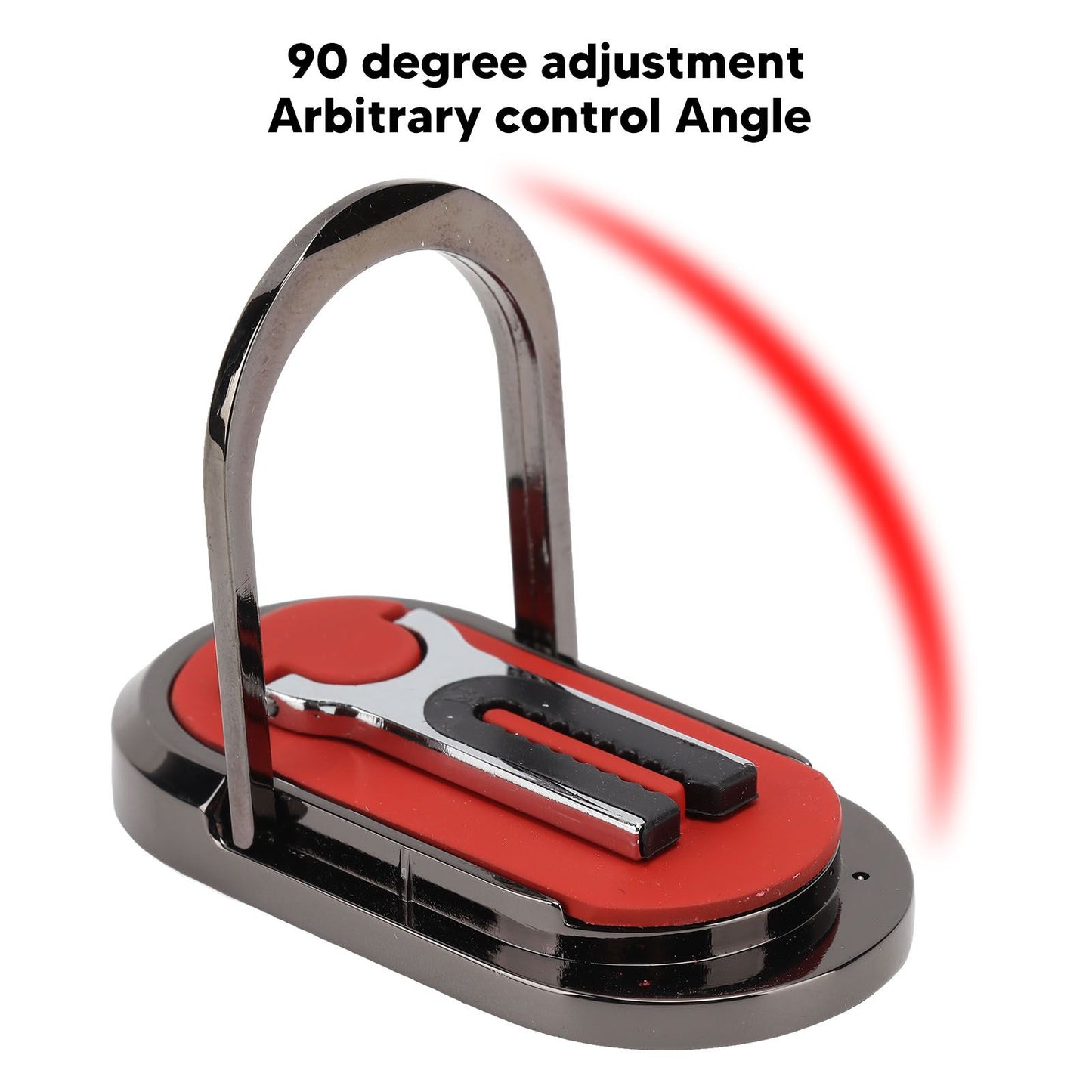 Mobile Phone Holder Stand Cigarette Lighter Rechargeable with Charging Cable Phone Ring Holder Red V1294-YM0521-3117220285312