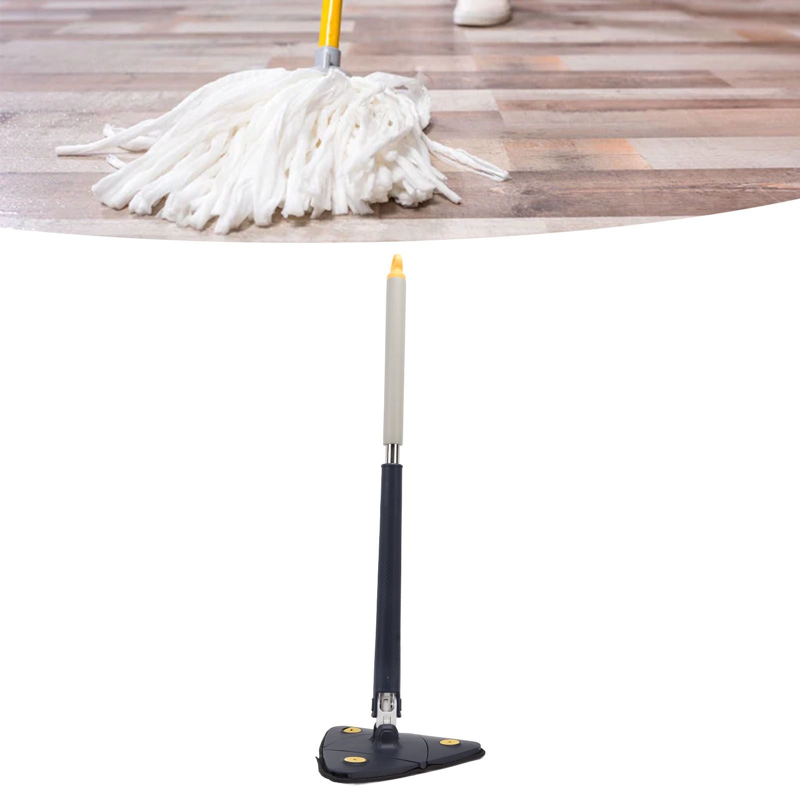 Extendable Triangle Mop Rotary 360 Degree Adjustable Cleaning Mop for Home Bathtub Floor Wall V1294-YM0521-3117220285811