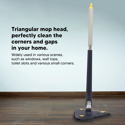 Extendable Triangle Mop Rotary 360 Degree Adjustable Cleaning Mop for Home Bathtub Floor Wall V1294-YM0521-3117220285811
