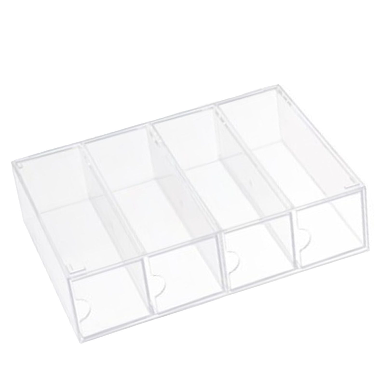 4 Drawers Eyeglass Storage Organizer Box Clear Acrylic Stackable Sunglasses Display Holder Organizer for V1294-YM0521-3117220286411