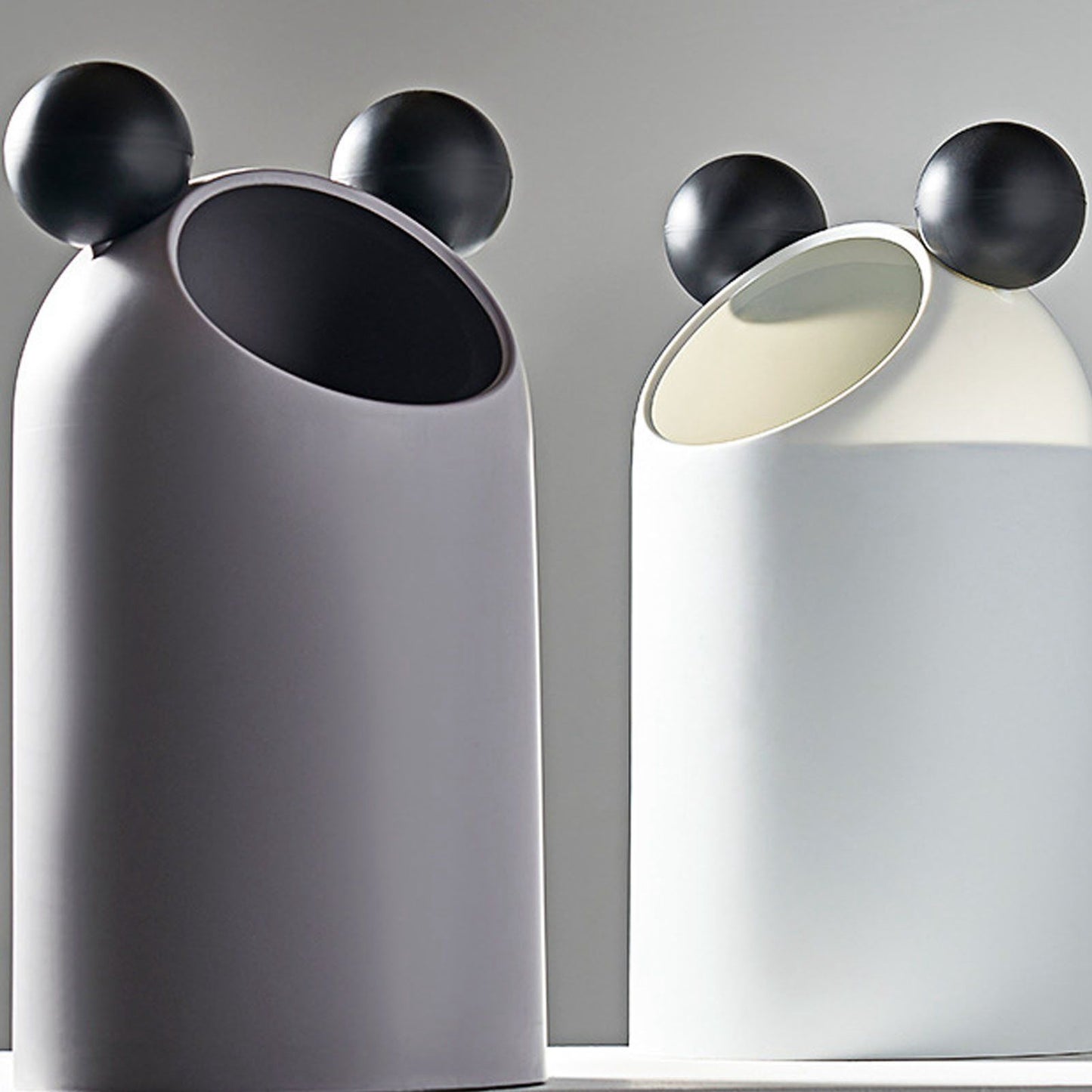 Trash Can Inclined Opening Large Capacity Modern Look Thickened Garbage Bin for Kitchen Bathroom Office V1294-YM0521-3117220287512