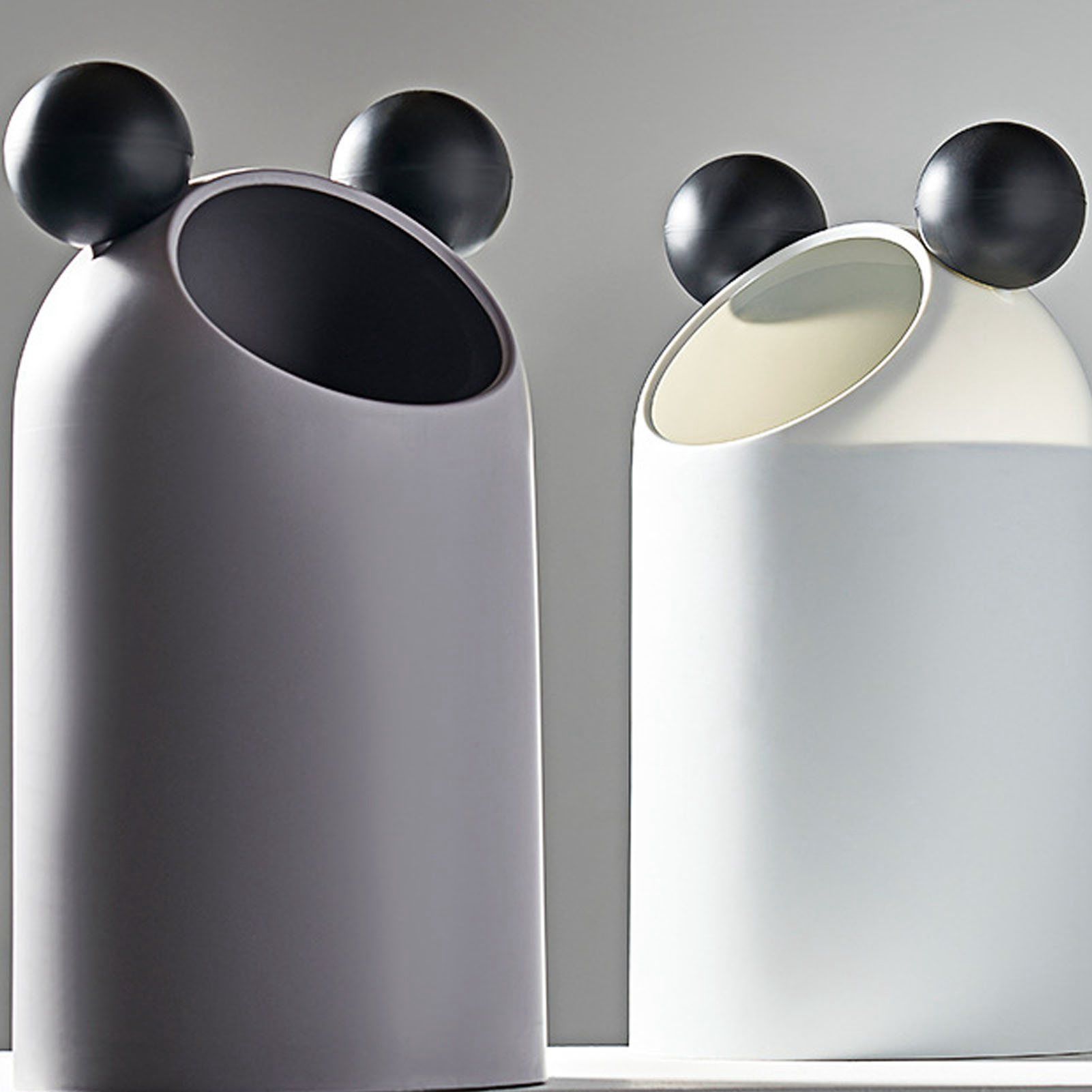 Trash Can Inclined Opening Large Capacity Modern Look Thickened Garbage Bin for Kitchen Bathroom Office V1294-YM0521-3117220287512