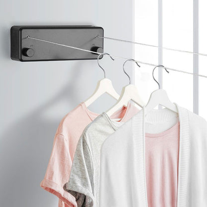 Retractable Clothesline Wall Mounted Heavy Duty Thickened Stainless Steel Double Laundry Line for Balcony V1294-YM0521-3117220291912