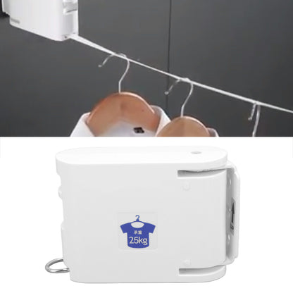 4.2m Thickened Retractable Clothesline Concealed Positioning Buckle Indoor Room Wall Mounted Clothes Line V1294-YM0521-3117220292011