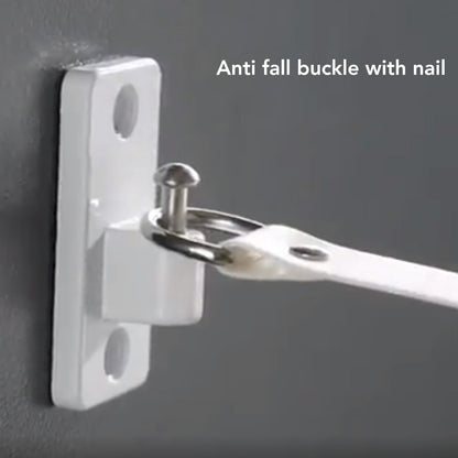 4.2m Thickened Retractable Clothesline Concealed Positioning Buckle Indoor Room Wall Mounted Clothes Line V1294-YM0521-3117220292011