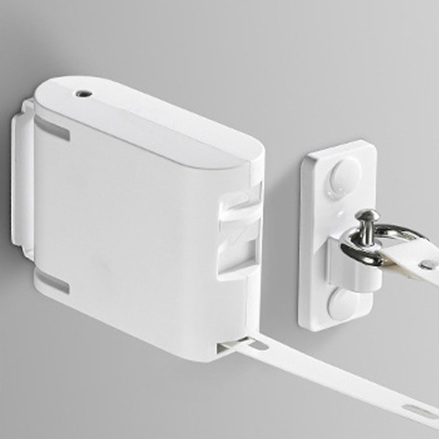 4.2m Thickened Retractable Clothesline Concealed Positioning Buckle Indoor Room Wall Mounted Clothes Line V1294-YM0521-3117220292011
