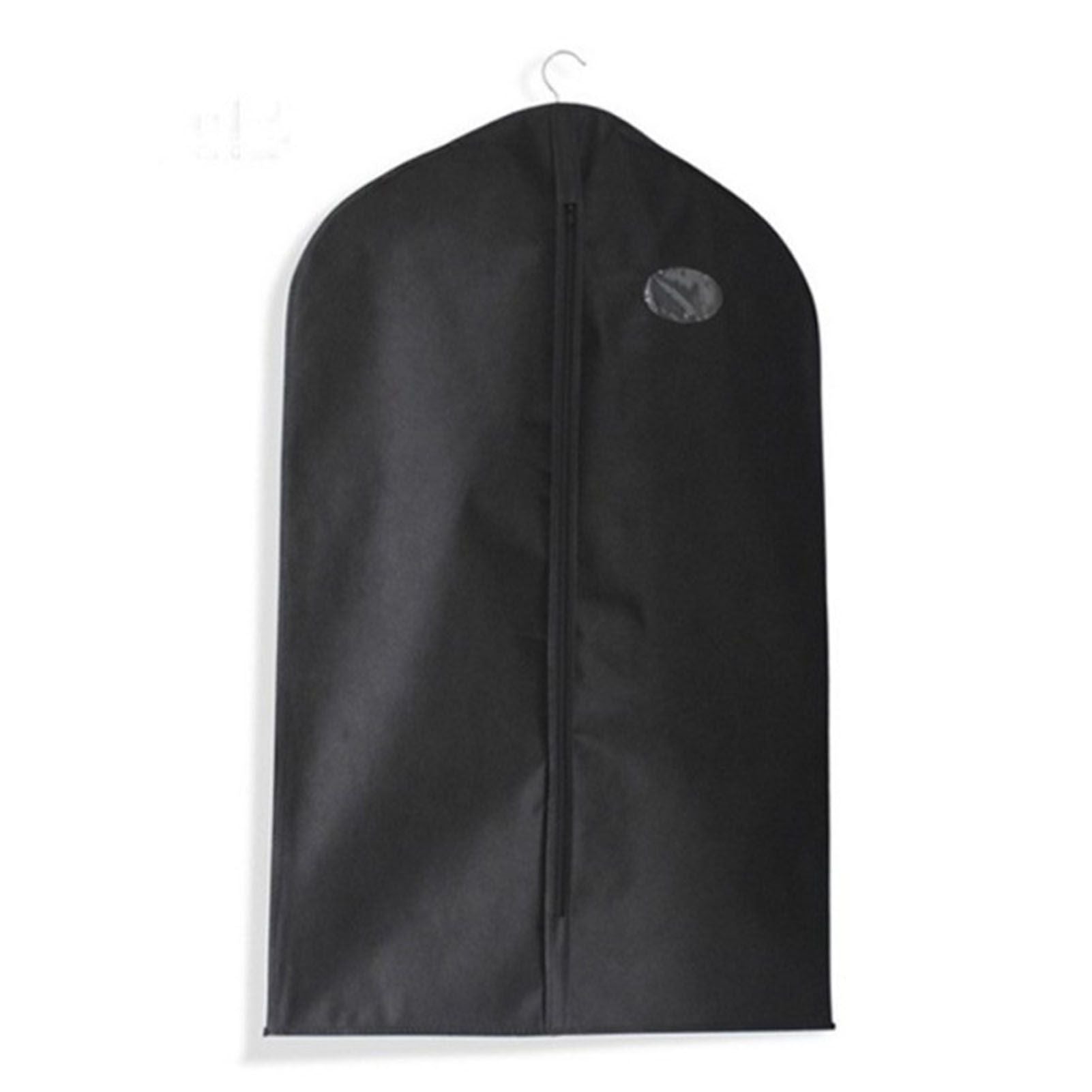 Suit Dust Cover Black Non Woven Fabrics Small Size Hanging Garment Bag for Travel Home V1294-YM0521-3117220292511
