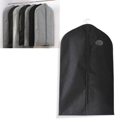 Suit Dust Cover Black Non Woven Fabrics Small Size Hanging Garment Bag for Travel Home V1294-YM0521-3117220292511