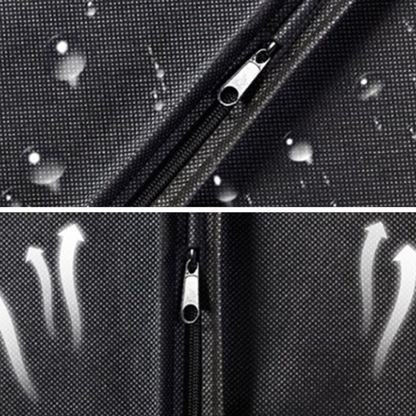 Suit Dust Cover Black Non Woven Fabrics Small Size Hanging Garment Bag for Travel Home V1294-YM0521-3117220292511