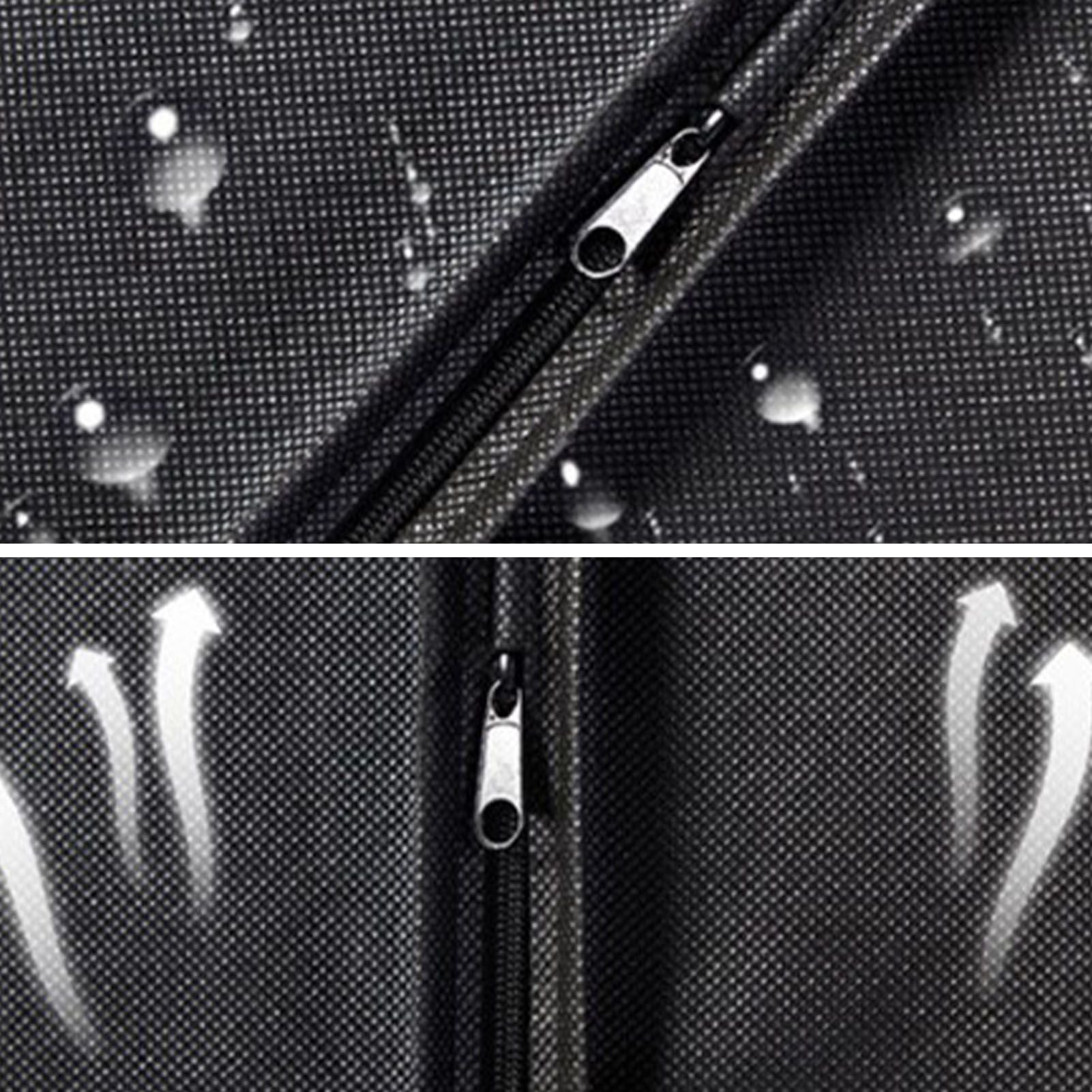 Suit Dust Cover Black Non Woven Fabrics Small Size Hanging Garment Bag for Travel Home V1294-YM0521-3117220292511