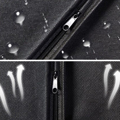 Suit Dust Cover Black Non Woven Fabrics Small Size Hanging Garment Bag for Travel Home V1294-YM0521-3117220292511