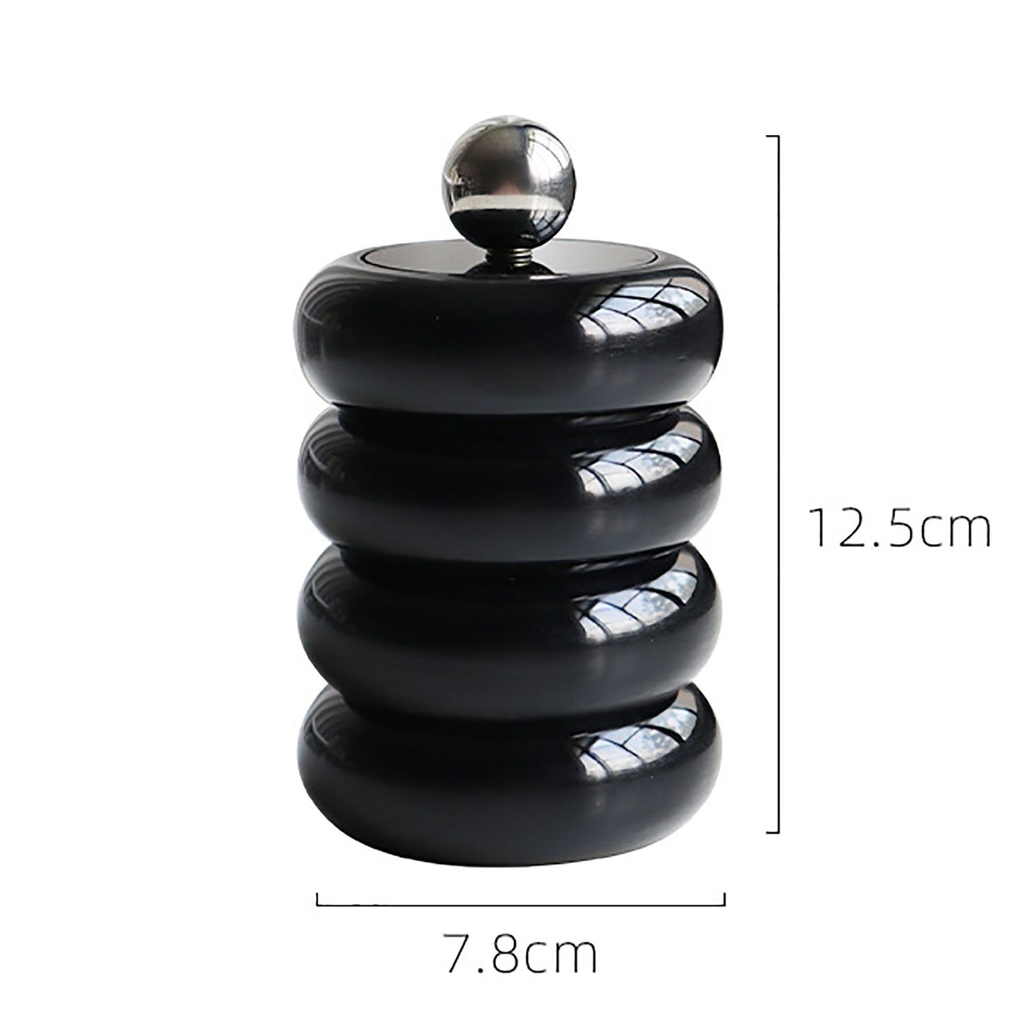 Nordic Style Qtip Holder Dispenser Desktop Dustproof Cotton Swab Storage Container Doughnut Shape Makeup V1294-YM0521-3117220295914