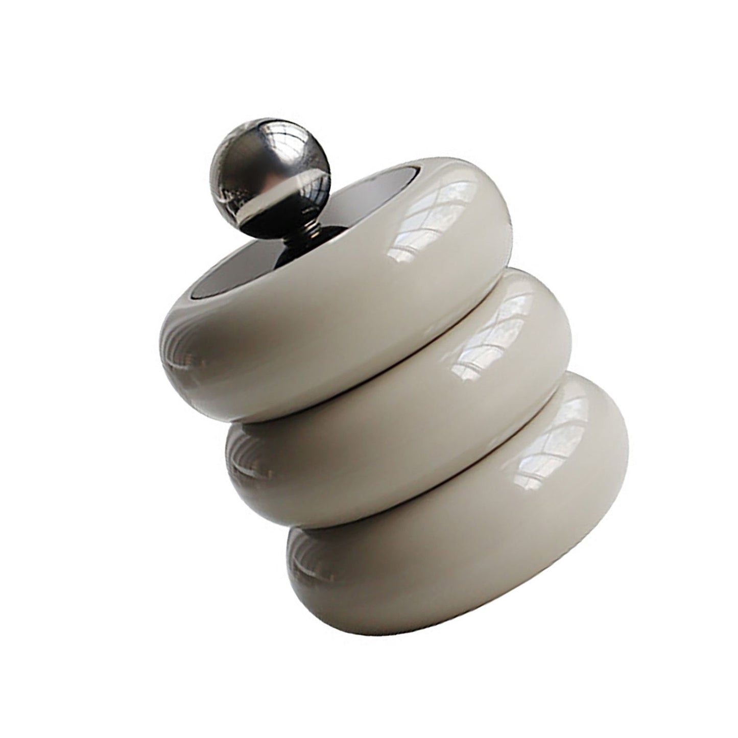 Nordic Style Qtip Holder Dispenser Desktop Dustproof Cotton Swab Storage Container Doughnut Shape Makeup V1294-YM0521-3117220295915