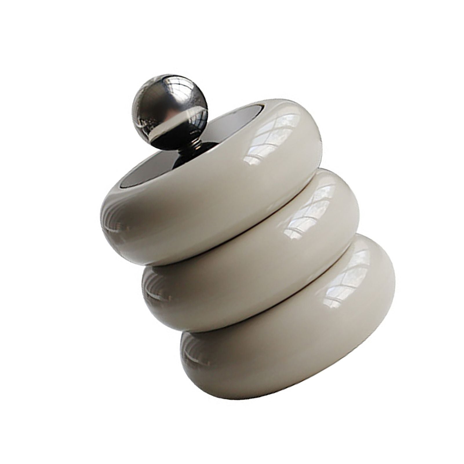 Nordic Style Qtip Holder Dispenser Desktop Dustproof Cotton Swab Storage Container Doughnut Shape Makeup V1294-YM0521-3117220295915
