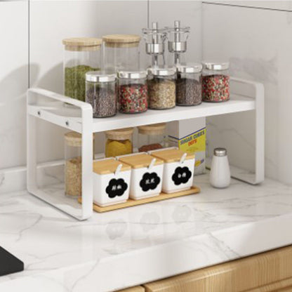 Desktop Bookshelf Organizer Desktop Organizer Office Storage Rack Warm White Simple Style V1294-YM0521-3117220297011