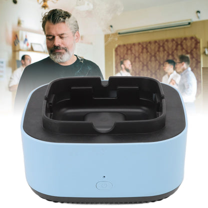 Smokeless Ashtray Multifunctional Anti Fly Dust 2 in 1 Negative Ion Air Fresher for Home Blue V1294-YM0521-3117220298512
