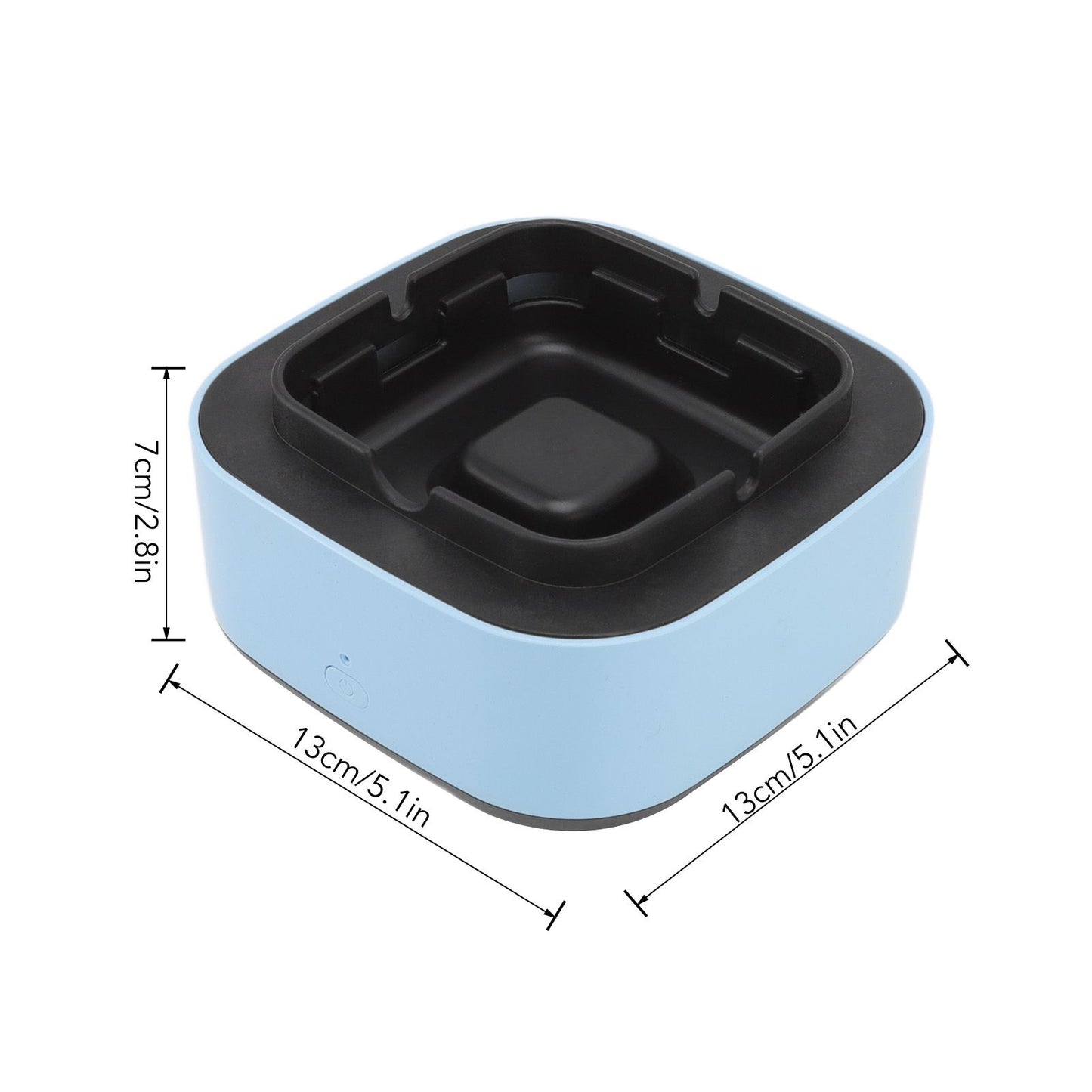 Smokeless Ashtray Multifunctional Anti Fly Dust 2 in 1 Negative Ion Air Fresher for Home Blue V1294-YM0521-3117220298512