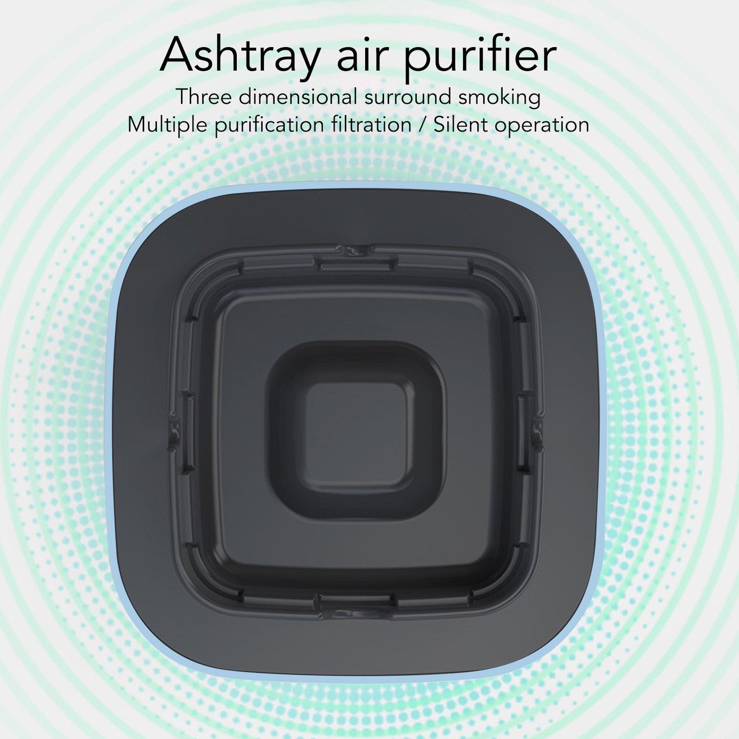 Smokeless Ashtray Multifunctional Anti Fly Dust 2 in 1 Negative Ion Air Fresher for Home Blue V1294-YM0521-3117220298512