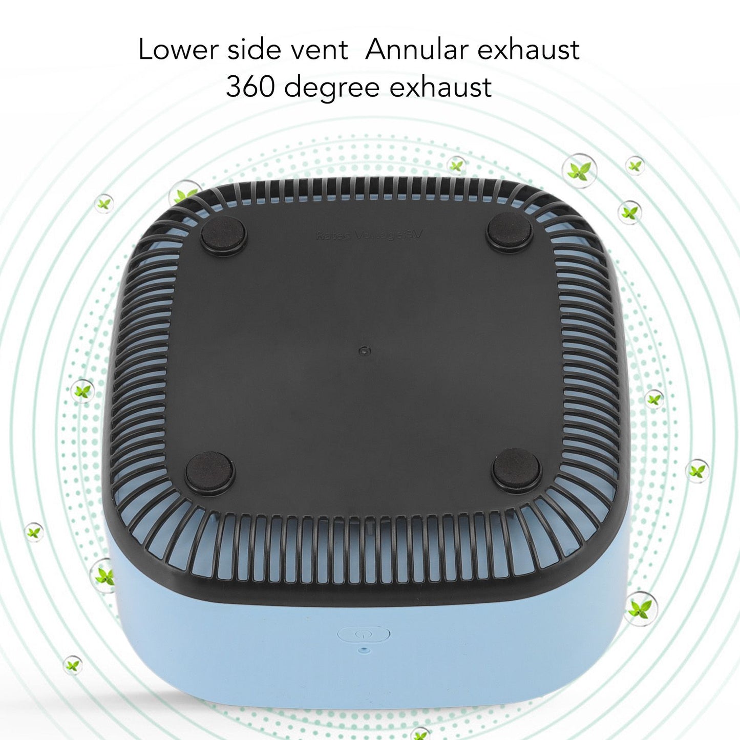 Smokeless Ashtray Multifunctional Anti Fly Dust 2 in 1 Negative Ion Air Fresher for Home Blue V1294-YM0521-3117220298512