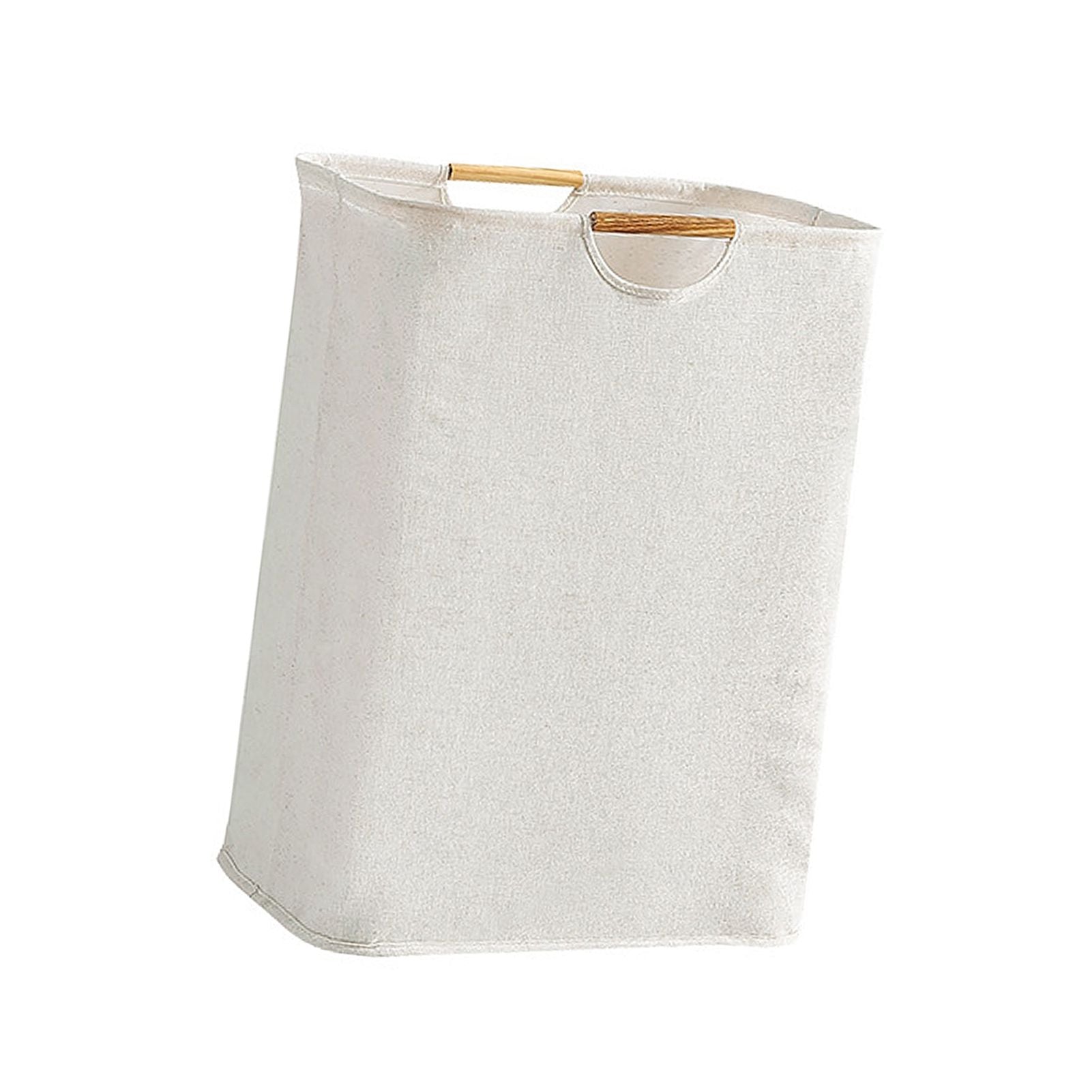 Large Laundry Basket Waterproof Collapsible Laundry Hamper with Wooden Handle for Household Bathroom L 56cm V1294-YM0521-3117220298712