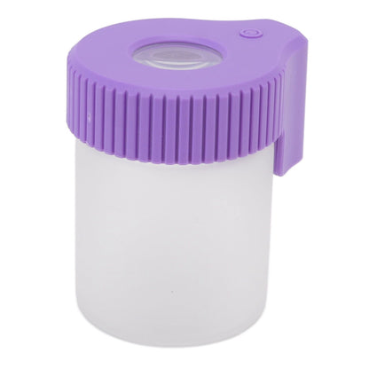 LED Magnifying Jar 8X Magnifying Viewing Jar Glass Shell Odor Proof Waterproof LED Storage Container for V1294-YM0521-3117220301611