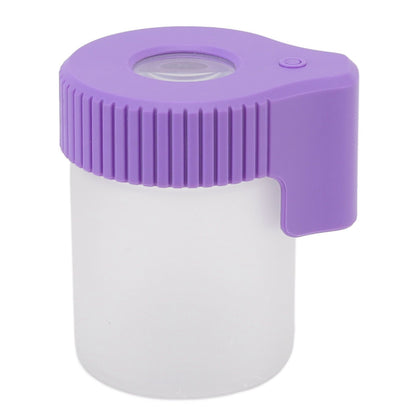 LED Magnifying Jar 8X Magnifying Viewing Jar Glass Shell Odor Proof Waterproof LED Storage Container for V1294-YM0521-3117220301611