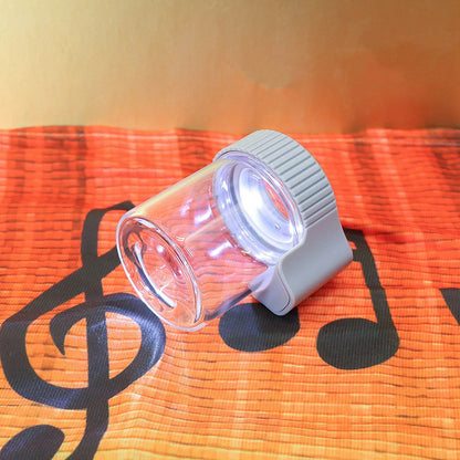LED Magnifying Jar 8X Magnifying Viewing Jar Glass Shell Odor Proof Waterproof LED Storage Container for V1294-YM0521-3117220301611