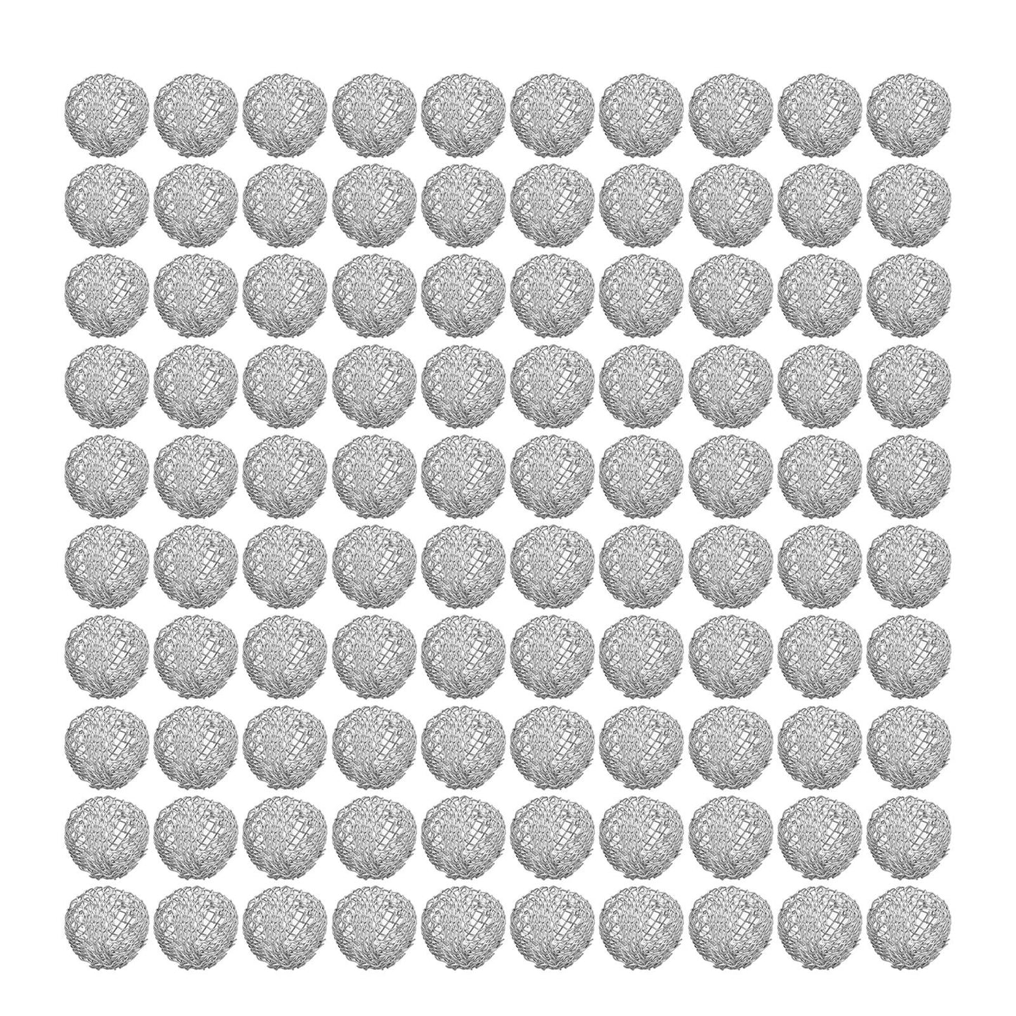 100Pcs Tobacco Pipe Ball Screen Filter 16mm Stainless Steel Washable for Smoking V1294-YM0521-3117220304611