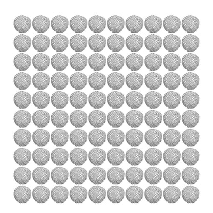 100Pcs Tobacco Pipe Ball Screen Filter 16mm Stainless Steel Washable for Smoking V1294-YM0521-3117220304611