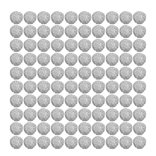 100Pcs Tobacco Pipe Ball Screen Filter 16mm Stainless Steel Washable for Smoking V1294-YM0521-3117220304611