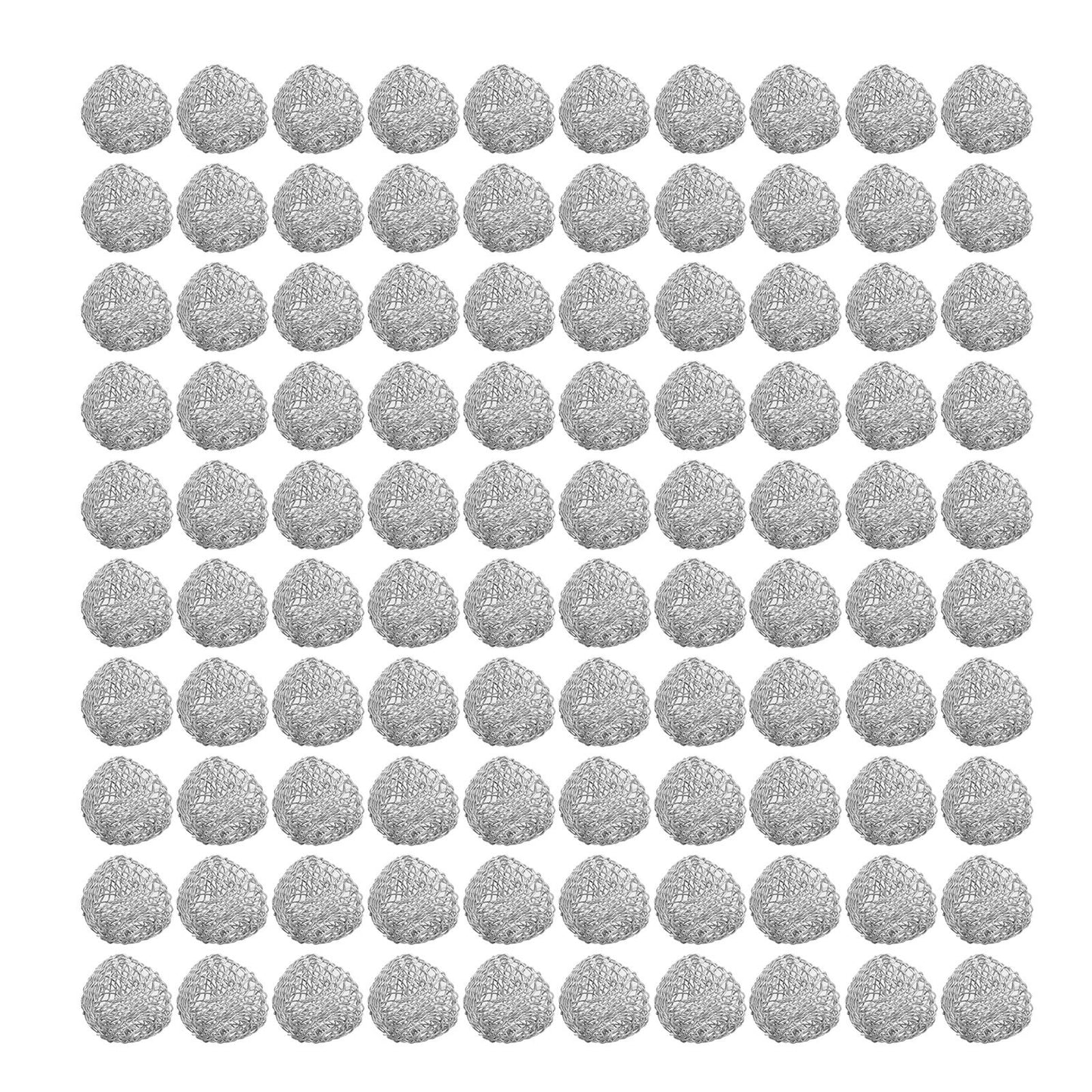 100Pcs Tobacco Pipe Ball Screen Filter 16mm Stainless Steel Washable for Smoking V1294-YM0521-3117220304611