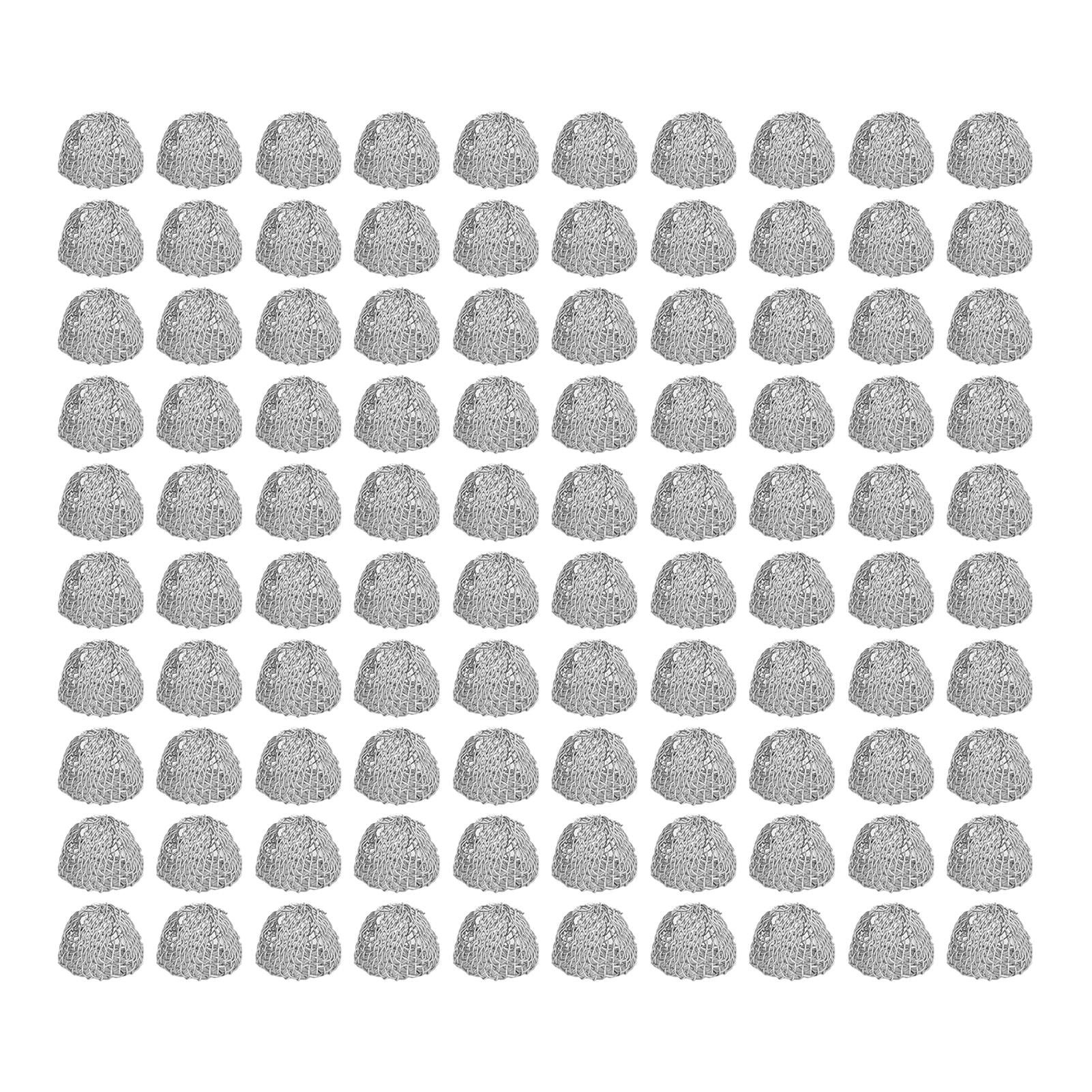 100Pcs Tobacco Pipe Ball Screen Filter 16mm Stainless Steel Washable for Smoking V1294-YM0521-3117220304611