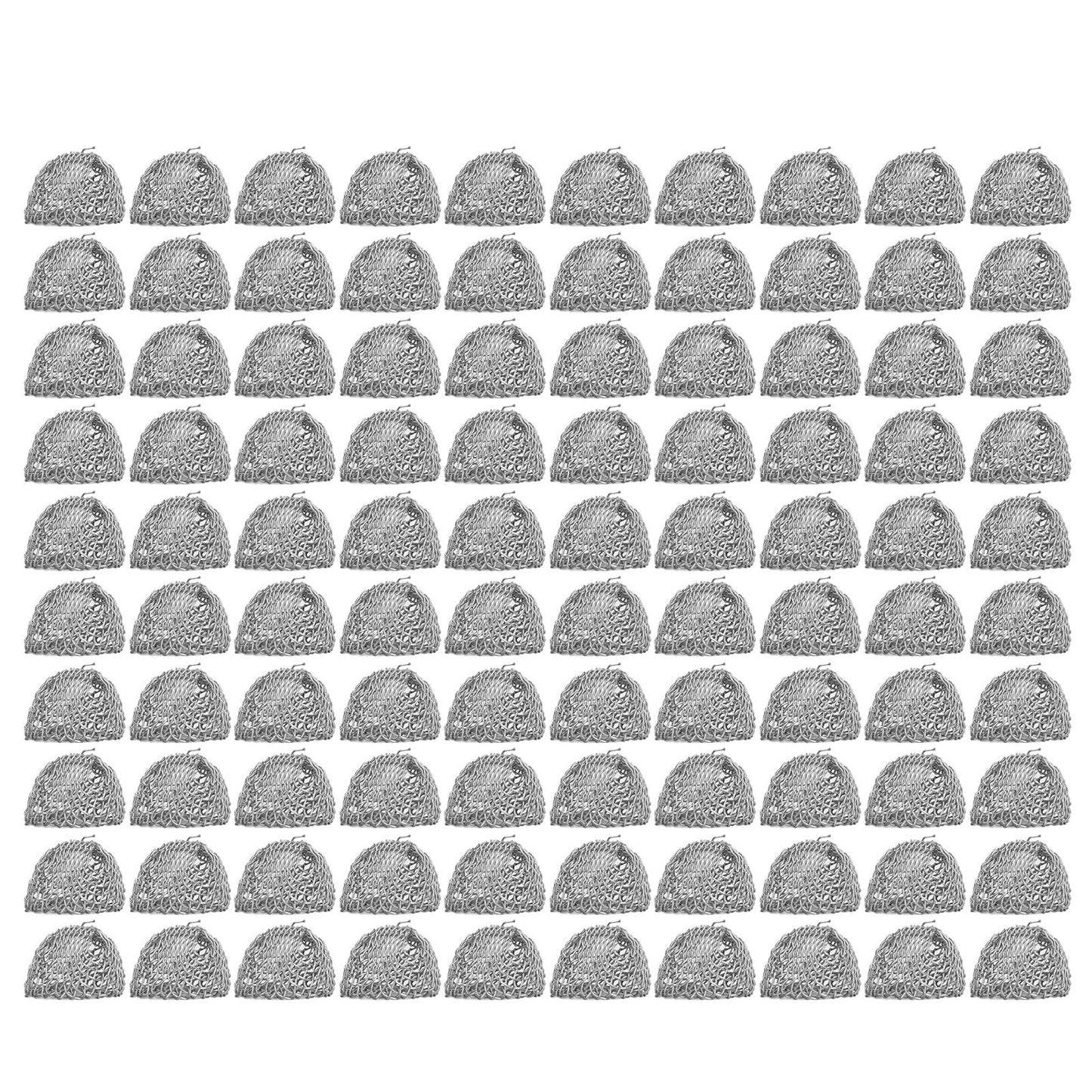 100Pcs Tobacco Pipe Ball Screen Filter 16mm Stainless Steel Washable for Smoking V1294-YM0521-3117220304611