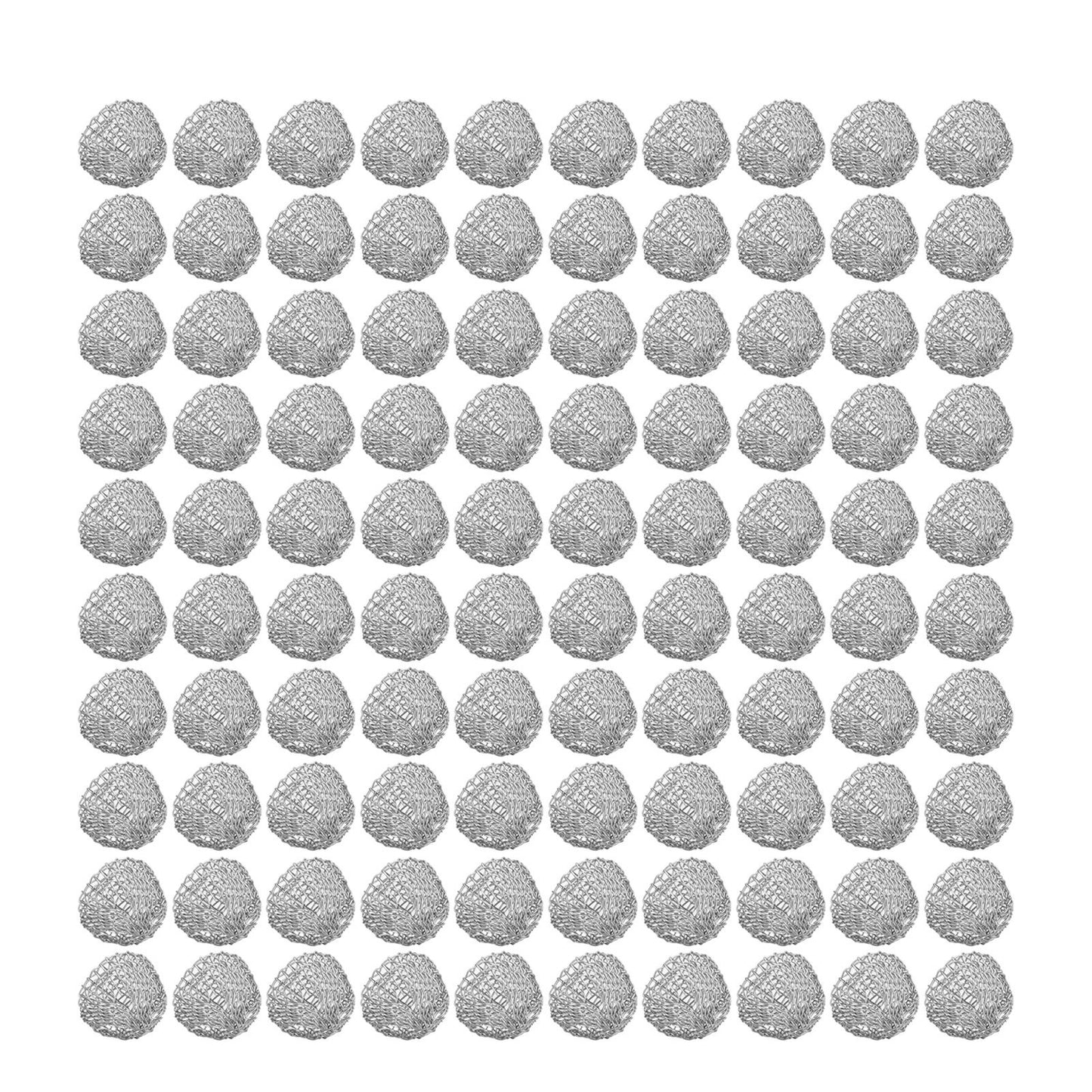 100Pcs Tobacco Pipe Ball Screen Filter 16mm Stainless Steel Washable for Smoking V1294-YM0521-3117220304611