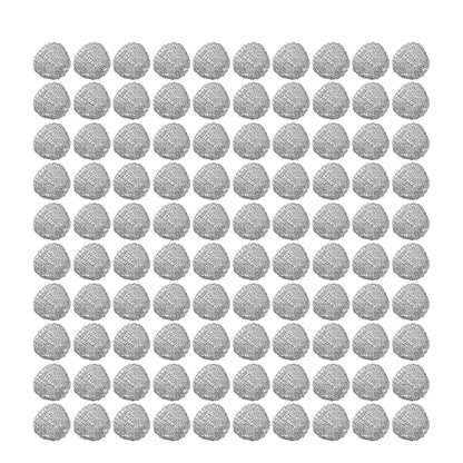 100Pcs Tobacco Pipe Ball Screen Filter 16mm Stainless Steel Washable for Smoking V1294-YM0521-3117220304611