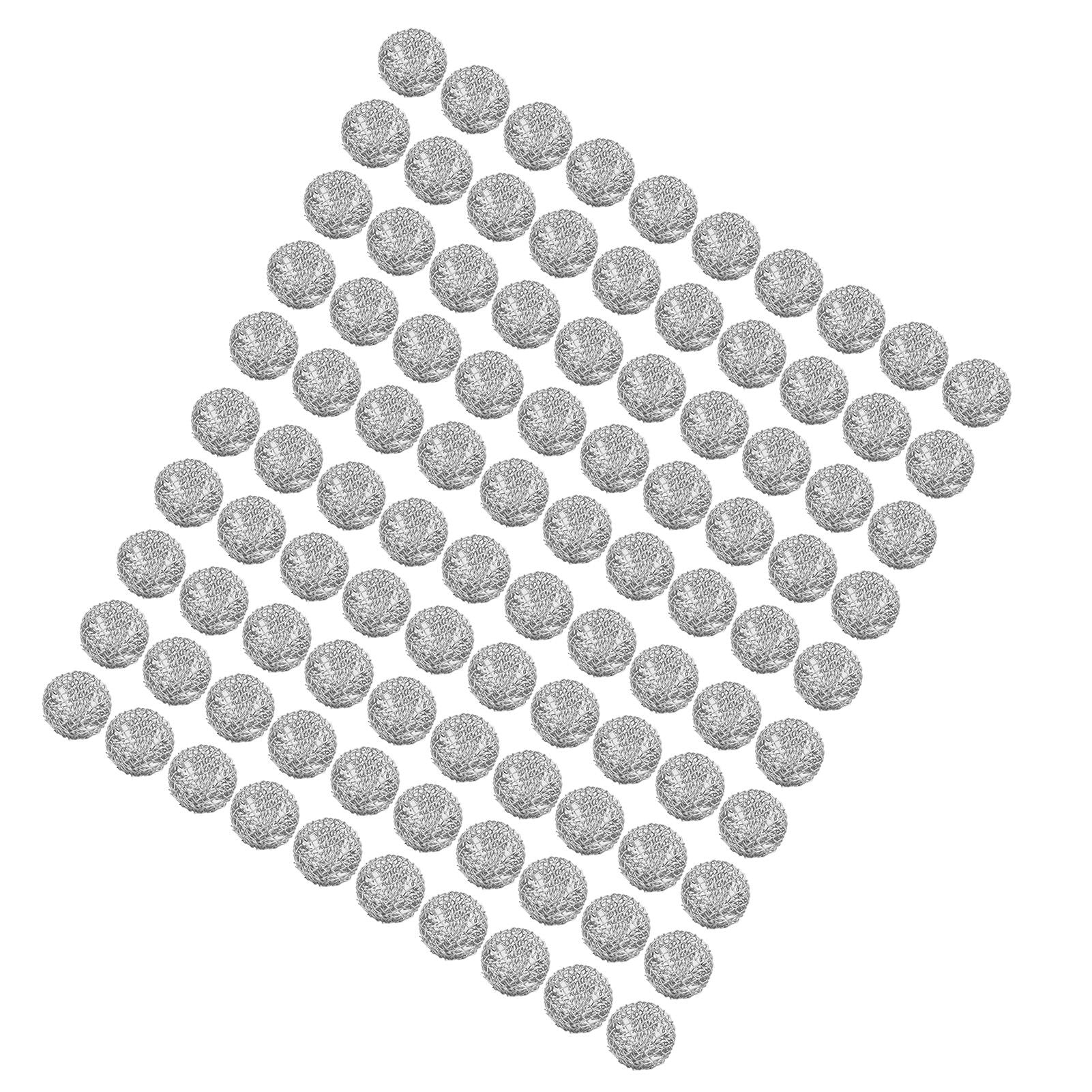 100Pcs Tobacco Pipe Ball Screen Filter 16mm Stainless Steel Washable for Smoking V1294-YM0521-3117220304611
