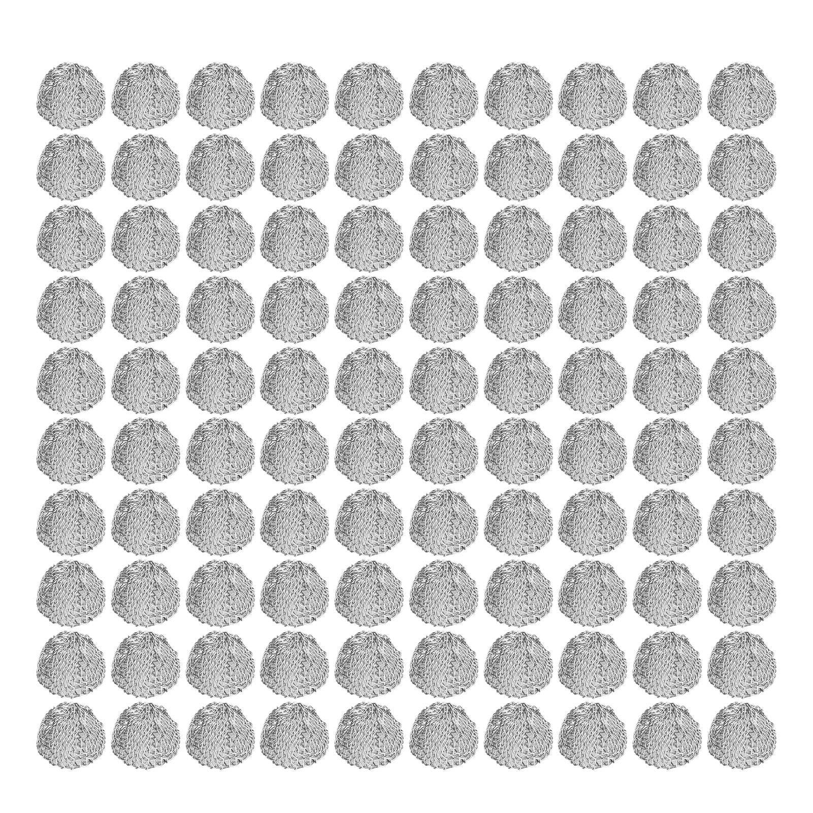 100Pcs Tobacco Pipe Ball Screen Filter 16mm Stainless Steel Washable for Smoking V1294-YM0521-3117220304611