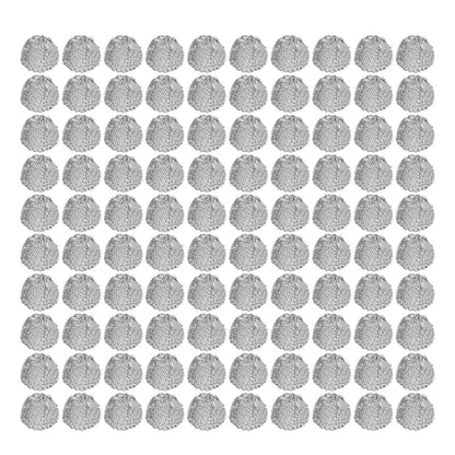 100Pcs Tobacco Pipe Ball Screen Filter 16mm Stainless Steel Washable for Smoking V1294-YM0521-3117220304611