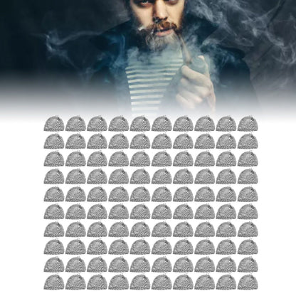 100Pcs Tobacco Pipe Ball Screen Filter 16mm Stainless Steel Washable for Smoking V1294-YM0521-3117220304611