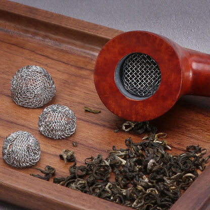 100Pcs Tobacco Pipe Ball Screen Filter 16mm Stainless Steel Washable for Smoking V1294-YM0521-3117220304611