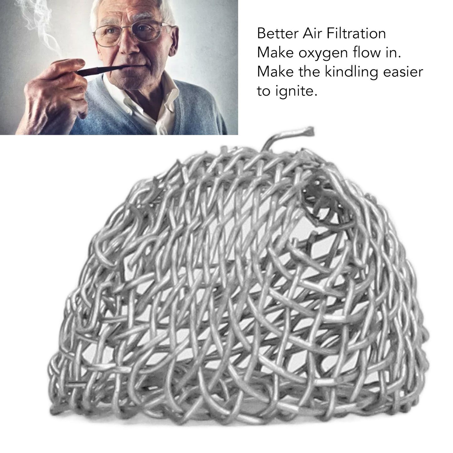 100Pcs Tobacco Pipe Ball Screen Filter 16mm Stainless Steel Washable for Smoking V1294-YM0521-3117220304611