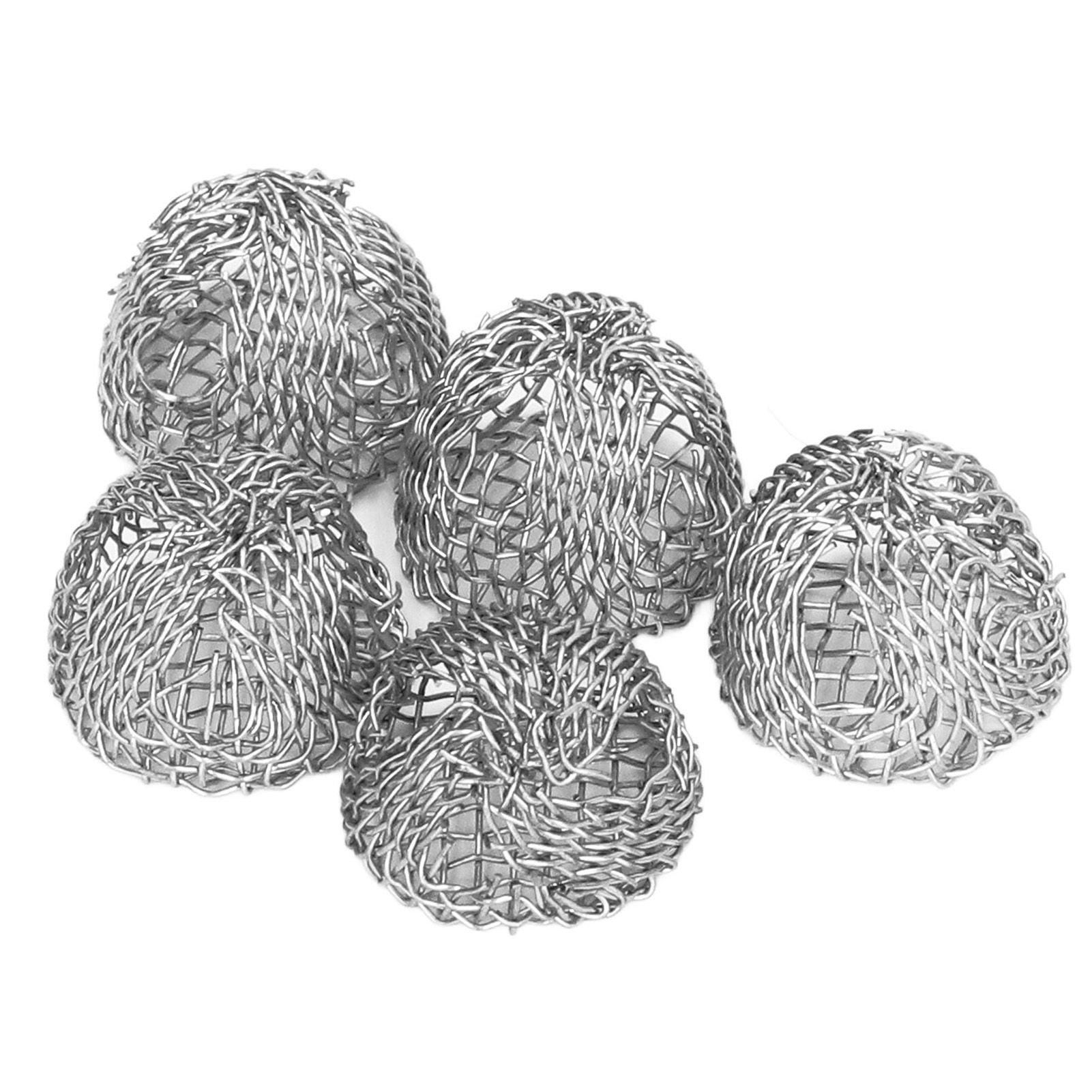 100Pcs Tobacco Pipe Ball Screen Filter 16mm Stainless Steel Washable for Smoking V1294-YM0521-3117220304611