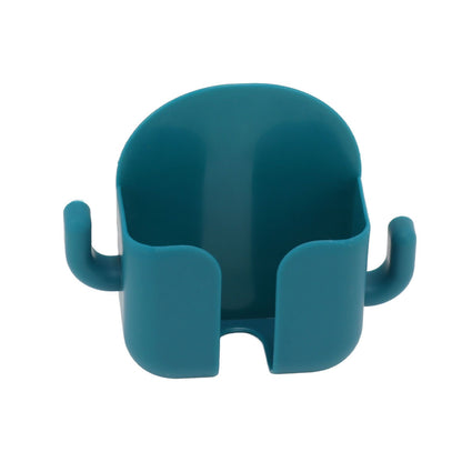 Self Adhesive Wall Mount Cell Phone Holder Wall Mount Phone Charging Holder for Home Office Bedroom Green V1294-YM0521-3117230003014