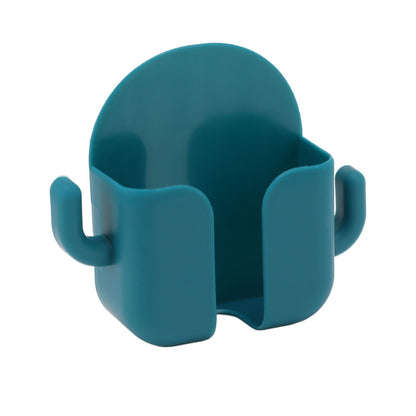 Self Adhesive Wall Mount Cell Phone Holder Wall Mount Phone Charging Holder for Home Office Bedroom Green V1294-YM0521-3117230003014