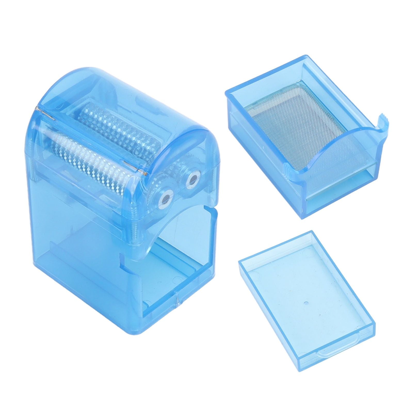 Hand Crank Crusher Tobacco Cutter Portable Smoking Grinder With Tobacco Storage Case Blue V1294-YM0521-3117230004212