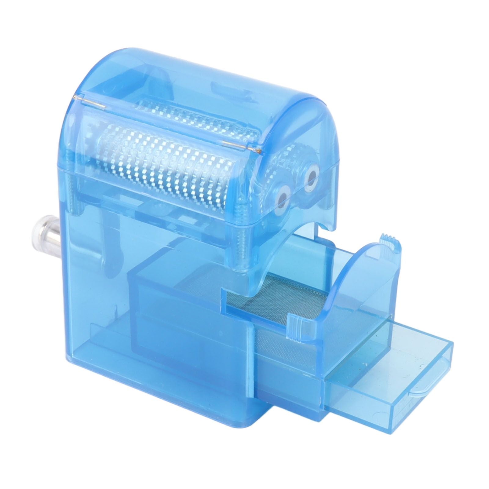Hand Crank Crusher Tobacco Cutter Portable Smoking Grinder With Tobacco Storage Case Blue V1294-YM0521-3117230004212