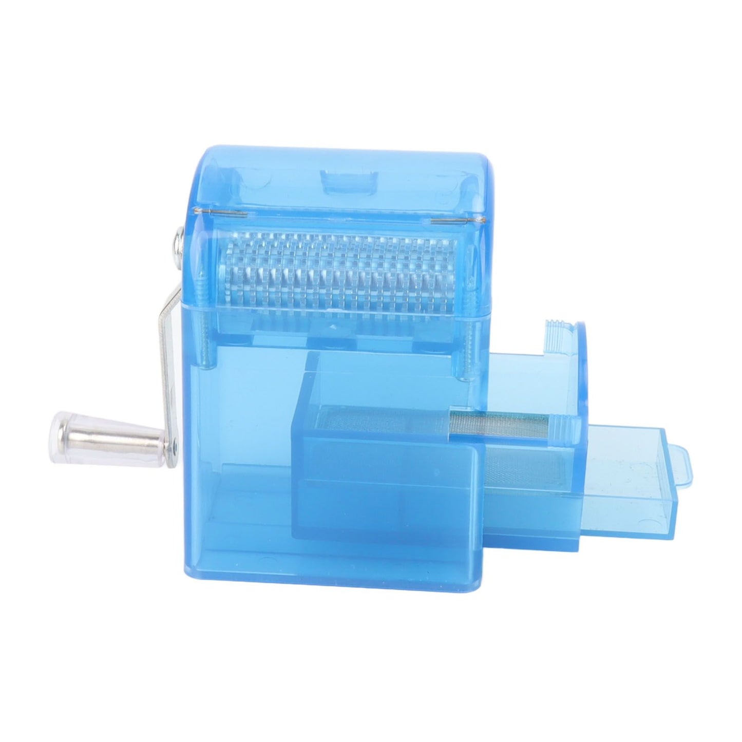 Hand Crank Crusher Tobacco Cutter Portable Smoking Grinder With Tobacco Storage Case Blue V1294-YM0521-3117230004212